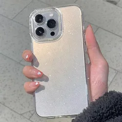 Elegant Bling Glitter Clear Phone Case - Shockproof Soft Transparent Cover - Samsung A55 5G (Clear)