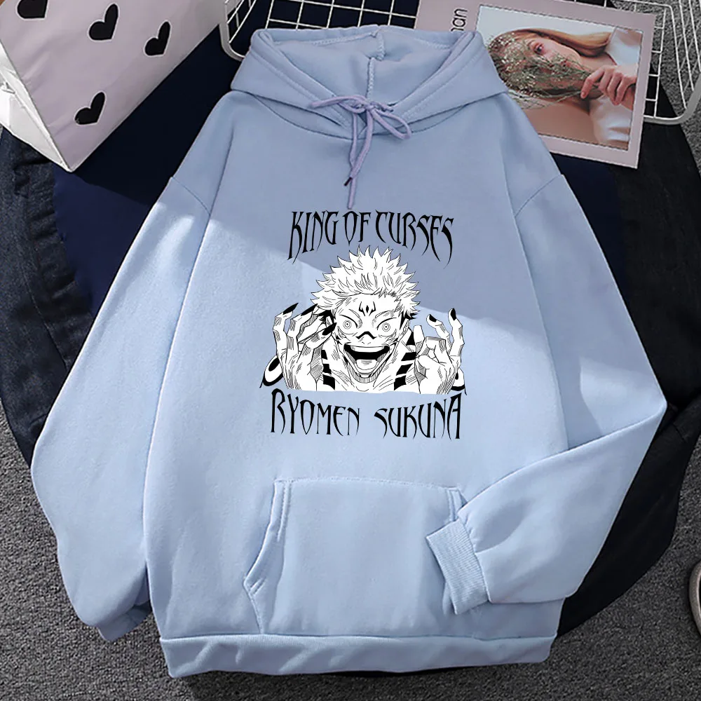 

Jujutsu Kaisen Sweatshirts Hot Anime Hoodie Men/women Long Sleeve Tops Manga Print Clothing Winter Fleece Sudadera O-neck Hoody