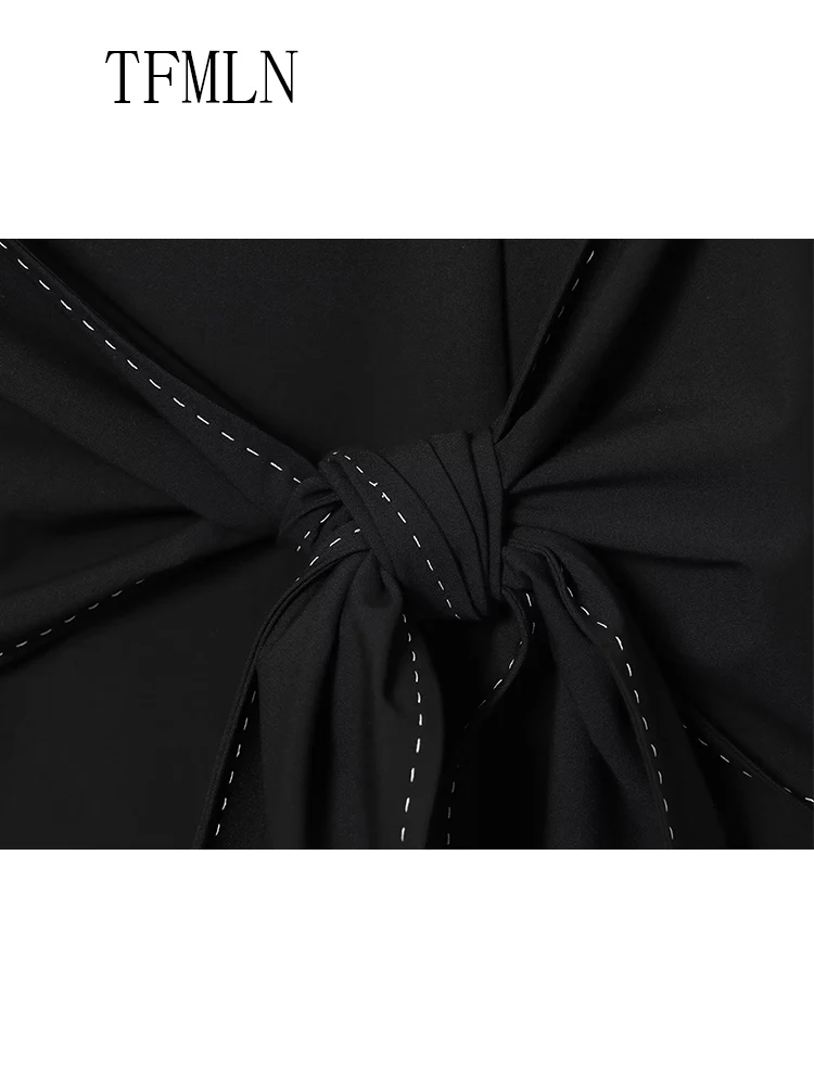 Elegant 2025 Autumn Women Big Bow Mini Dresses Fashion Chic Sleeveless Slim Causal Dress Street Back Zipper Party Sweet Dress