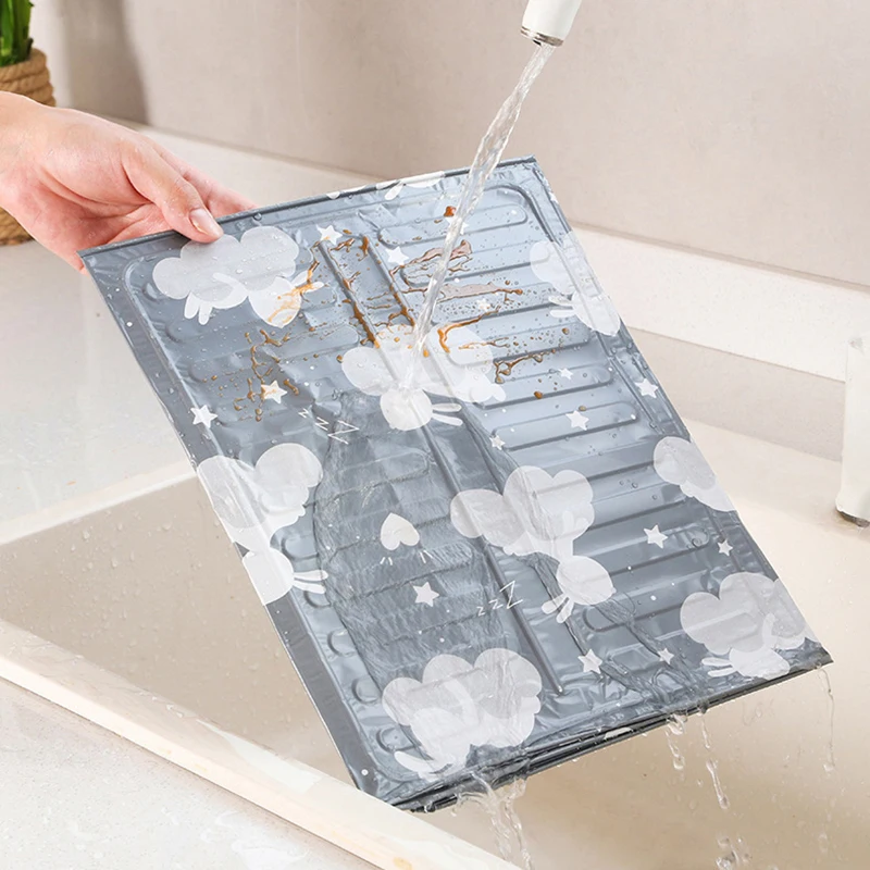 Kitchen Cooker Shield Aluminum Foldable Baffle Plate Kitchen Frying Pan Gas Stove Oil Splash Protection Screen