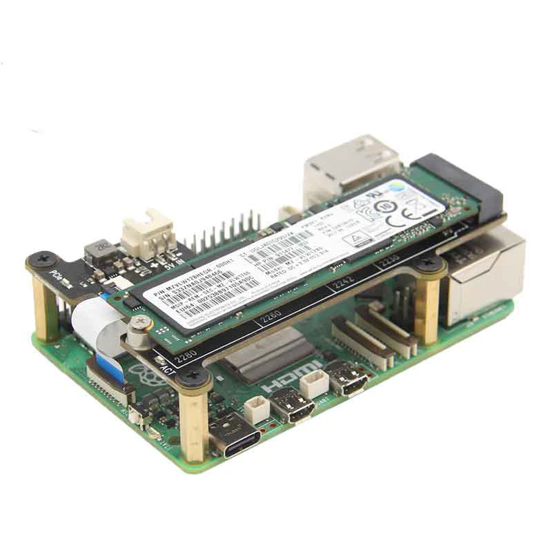 Placa Adaptadora X1001 para Raspberry pi Pcie para M.2 Nvme Ssd Hat X1001 2280 2242 2230 - Imagem 3