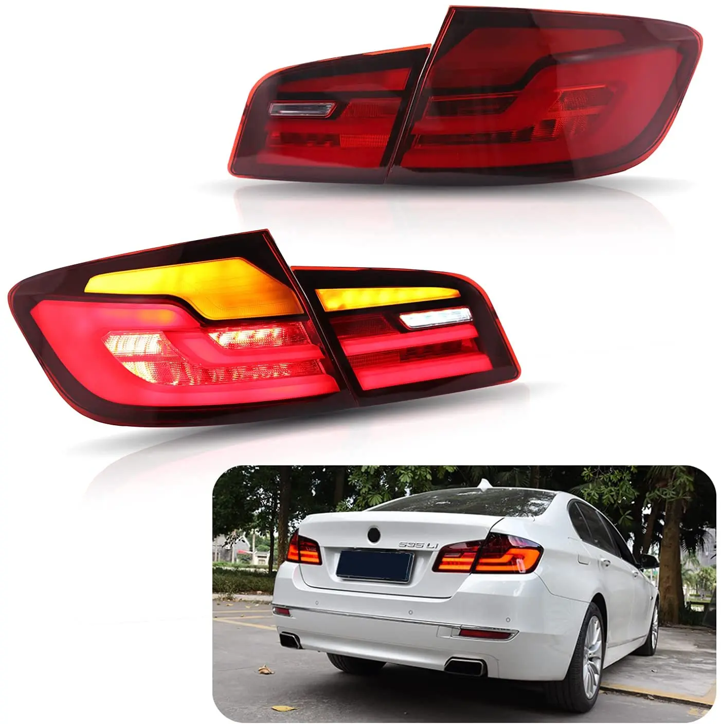 LED Tail Lights For BMW 5 Series F10 F18 2011-2016 Start-up Animation