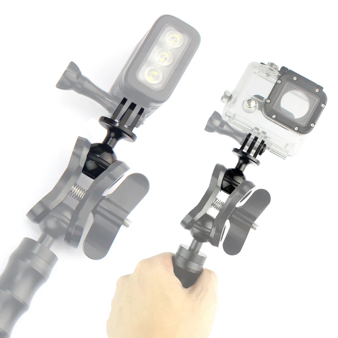 BGNing Camera Ball Head Base Adapter Fixed for Underwater Housing Camera Tray Ha
