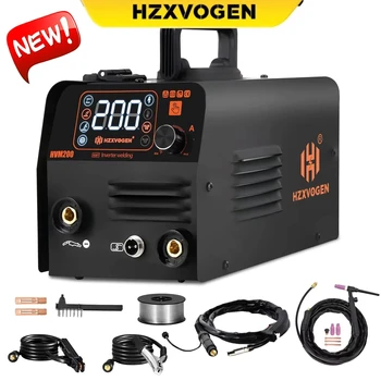HVM200 3-in-1 MIG/TIG/MMA Inverter Welder – Semi-Automatic Synergic Welding Machine for Gasless & Gas Welding 1