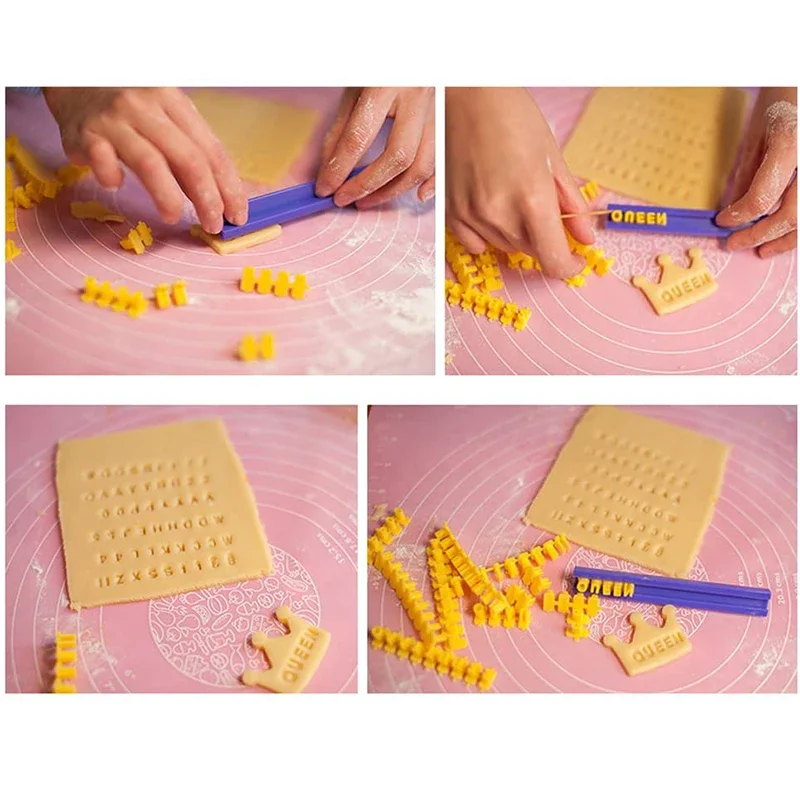 Number Alphabet Stamps DIY Press Print Name on Ceramic Pottery Soap Candle Cookie Stamps Tools Letter Clay Stamp Embosser Set