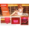Outdoor Sauna 3 Person Infrared Sauna, Infrared Saunas for Home,1950W Low EMF Far Infrared Sauna Old Fir Wooden Sauna with Light 3