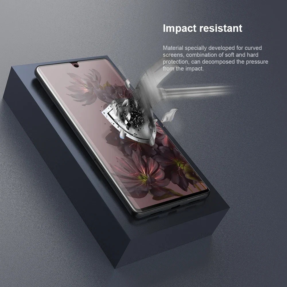 NILLKIN 2PCS For Google Pixel 7 Pro Film Impact Resistant Curved Screen Protector For Google Pixel 7 Pro Soft Film With tools