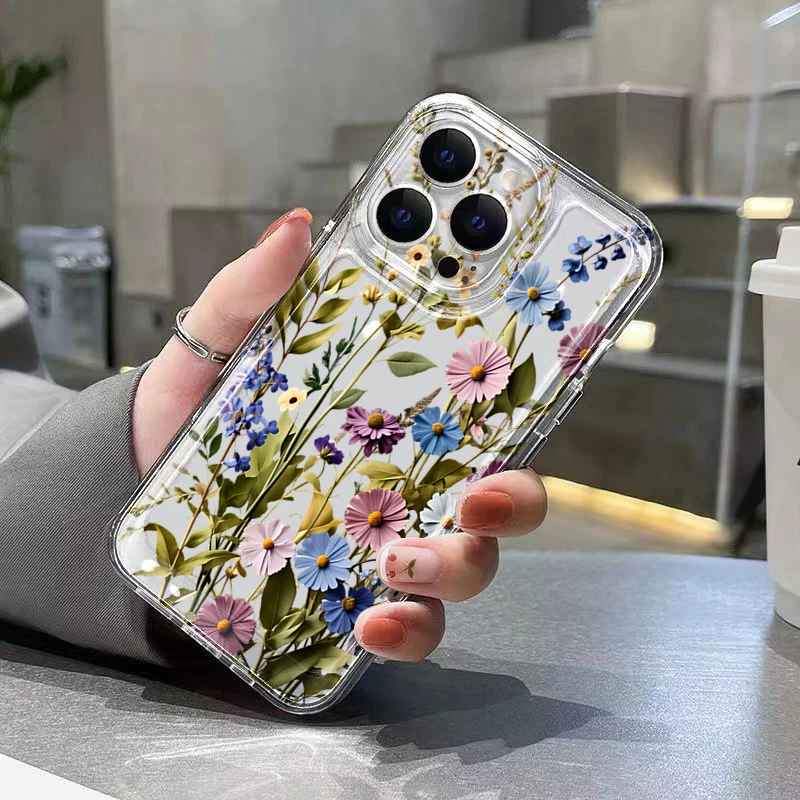 Floral Art Soft Phone Case Cover