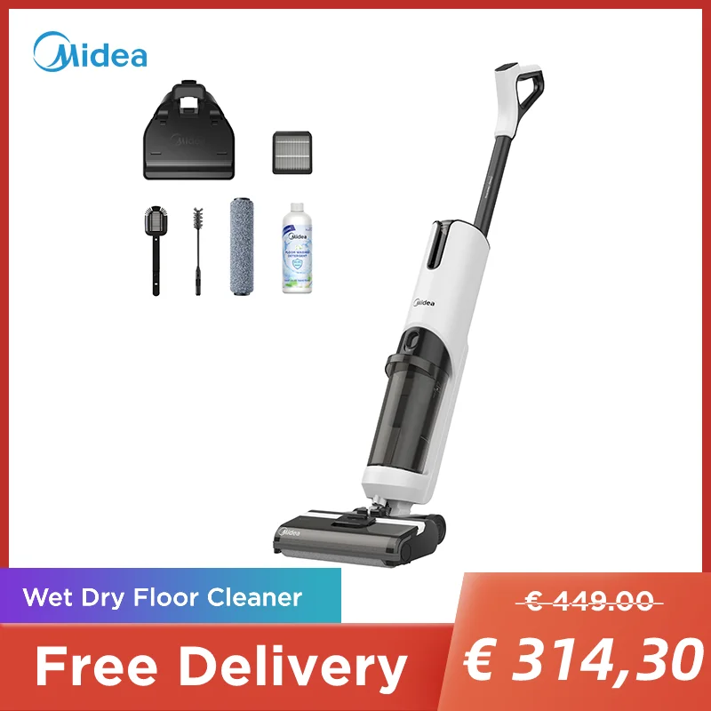 Midea Cordless Floors Cleaner X8, Lightweight Wet Dry Vacuum Cleaners