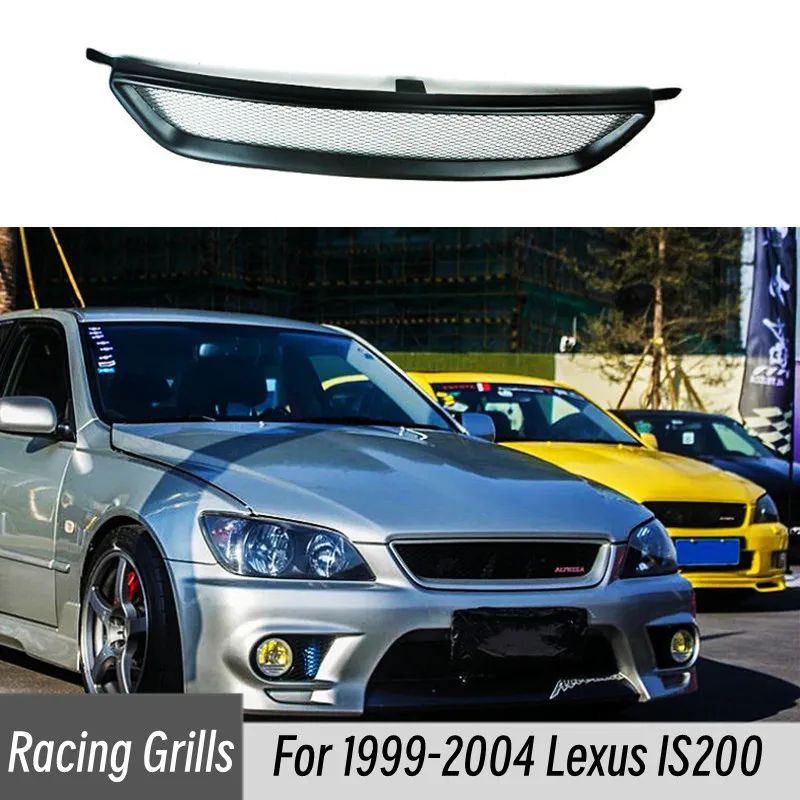 For 1999-2004 Lexus IS200 Racing Grills ABS Plastic Black Carbon Air ...