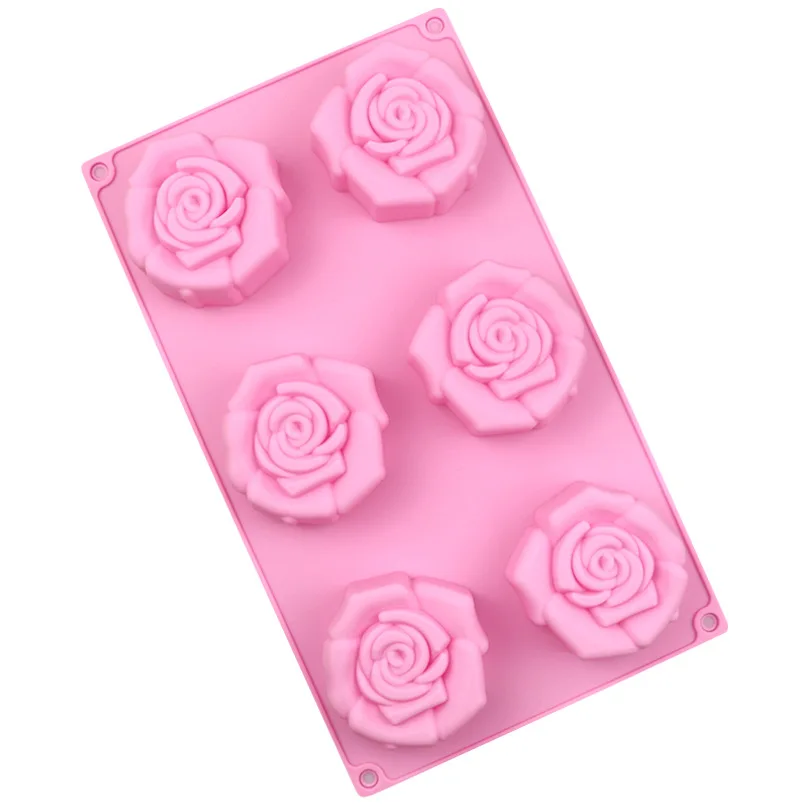 Verschiedene Blumenform für die Seifenherstellung, Rosenkuchen, Backzubehör, handgefertigte Lotion, Bars, Wachsschmelzen, Süßigkeiten-Werkzeuge, Küchenzubehör – Detail 7