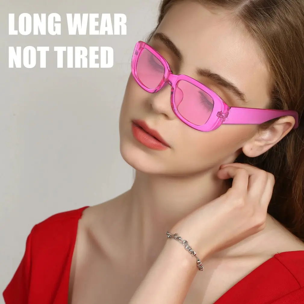 

New Fashion Vintage Sunglasses Women Brand Designer Retro Rectangle Sun Glasses Female Ins Popular Colorful Square Eyewear