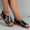 Women's Sandals 2025 Summer Women Flat Shoes Soft Pu Leather Sandalias De Mujer Summer Sandals Women Beach Footwear 4