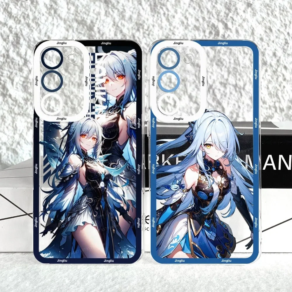 

Honkai Star Rail Jingliu Phone Case Anger Eyes For Samsung S20 S21 S22 Lite Plus Ultra Silicone Cover Funda Shell