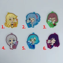 

BanG Dream! Anime Rubber Keychain Key Ring Race Straps Cosplay