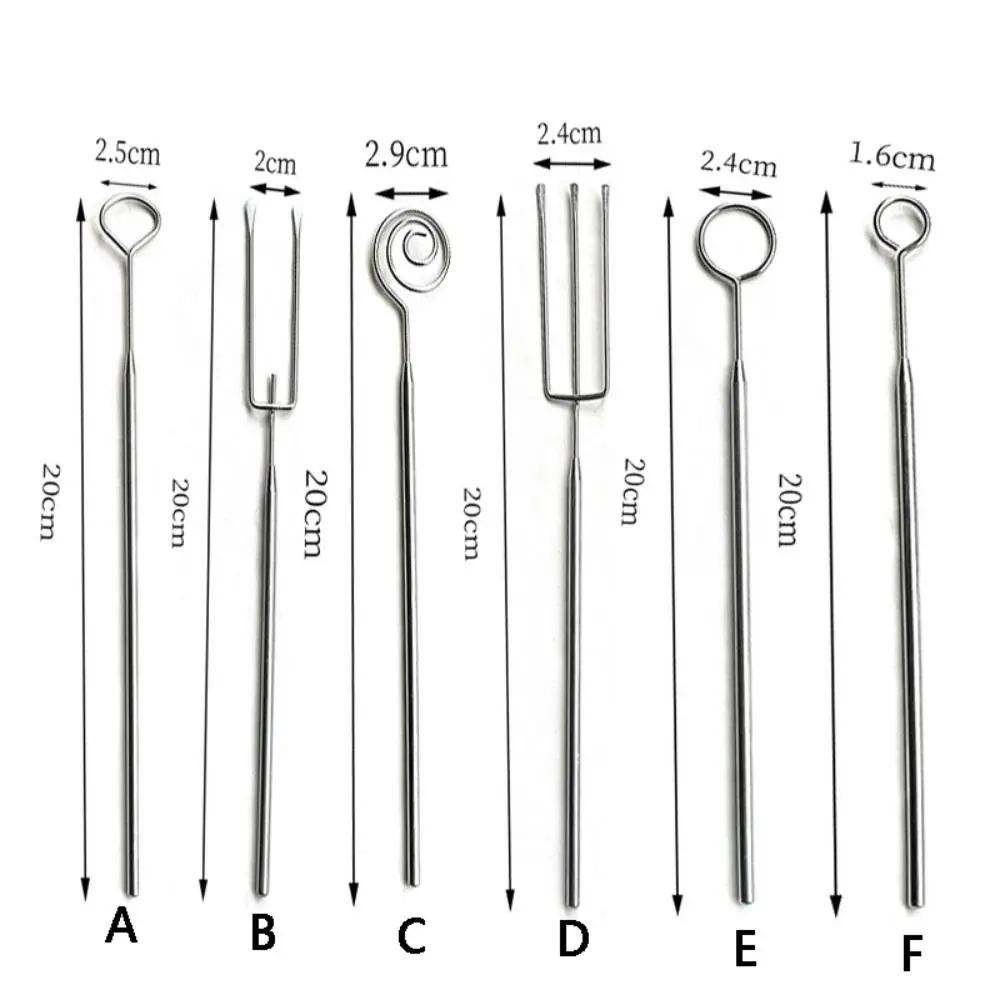 Stainless Steel Chocolate Dipping Fork Irregular Shaped Rustproof Cheese Fondue Fork Silver Long Handle Chocolate Dipping Tool chocolate dipping fork