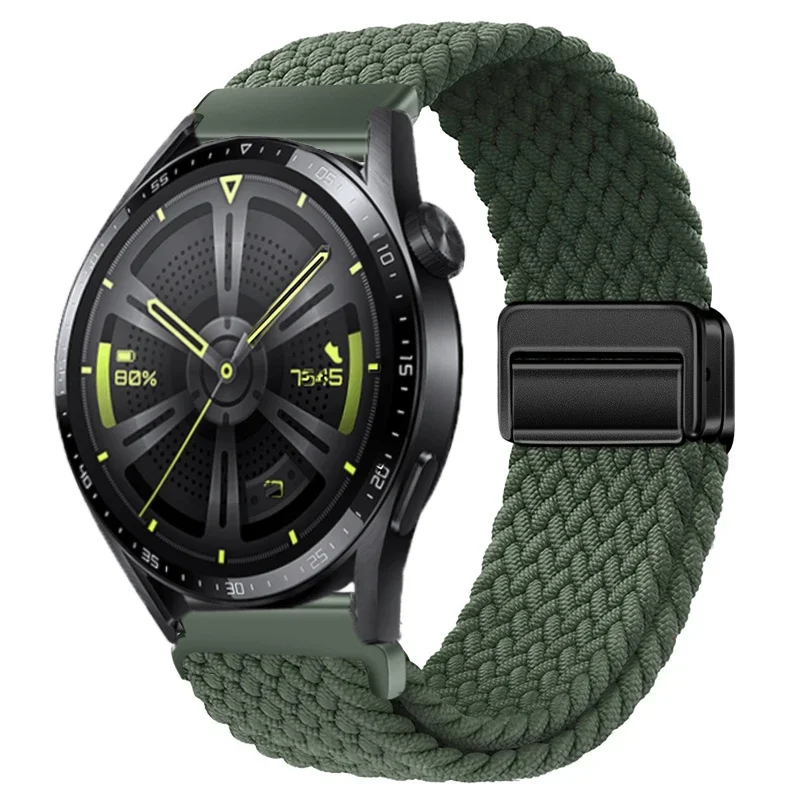 Nylon Braided Watch Strap - Durable Fabric Bracelet Wristband