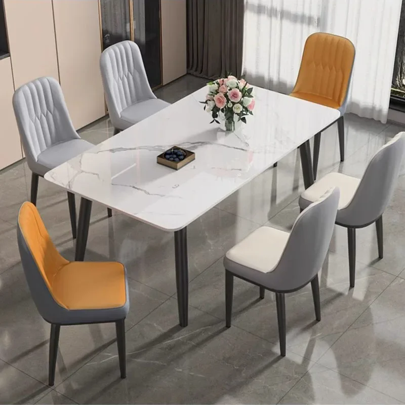 

Nordic Minimalist Dining Table Modern Living Relaxing Space Savers Dining Table Rectangle Waterproof Esstische Home Furniture