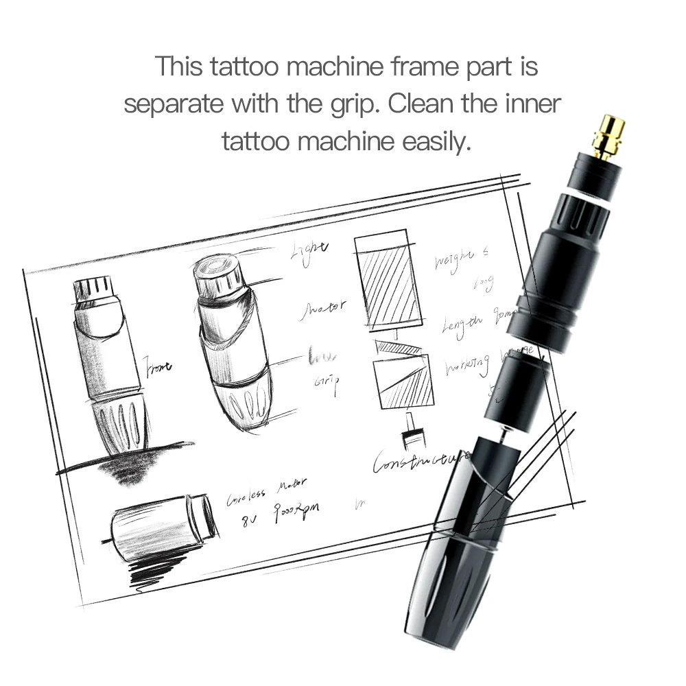 Professional Mast Tattoo P10 Permanent Makeup Machine Rotary Pen Eyeliner Tools Machine Pen Style Accessories For Tattoo Eyebrow