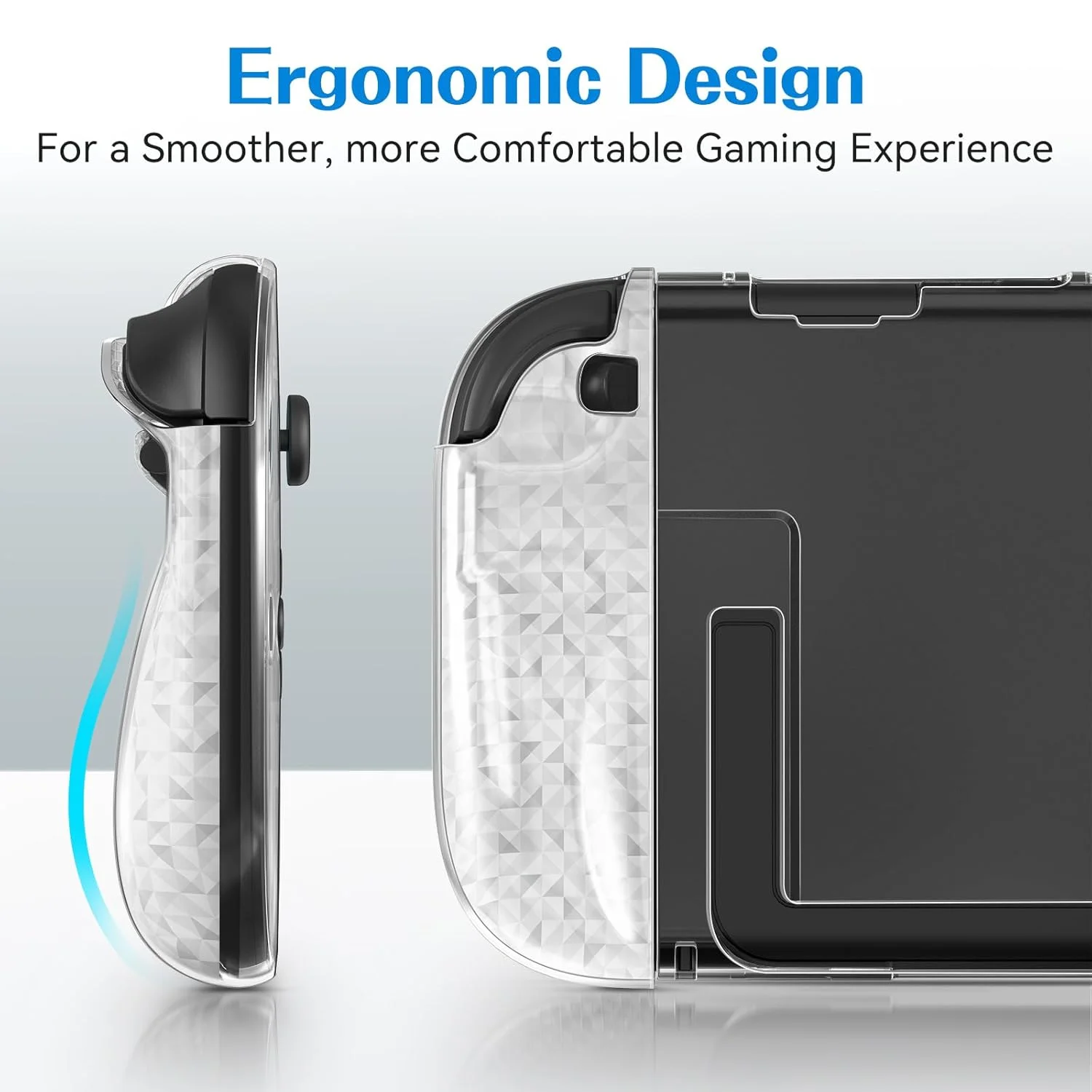 Game Console Case Clear Cover for Nintendo Switch 2 Joycon PC+TPU Crystal Anti-Scratch Split Shell Protector NS2 Accessories