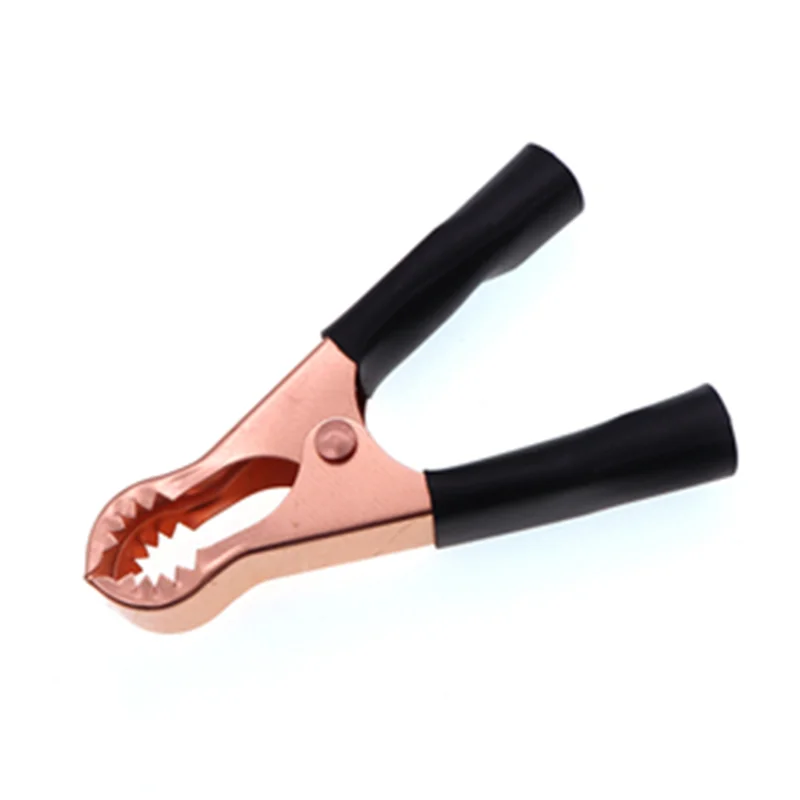2Pcs 50A Red + Black 80mm Crocodile Car Caravan Van Battery Test Lead Clips Best Promotion Alligator Clips