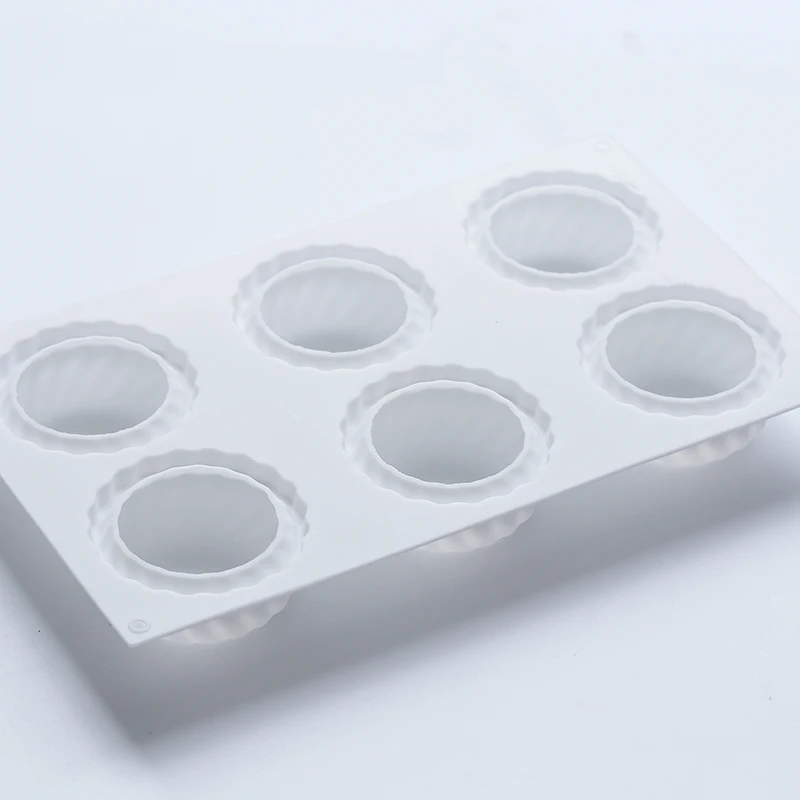 Silicone Mold Soap Molds Bath Bomb Mold Round 6 Holes Gear Mousse Silicone Mold Handmade Soap Mold Bath Bomb Sugarcraft Soap Making Supplies Chocolate