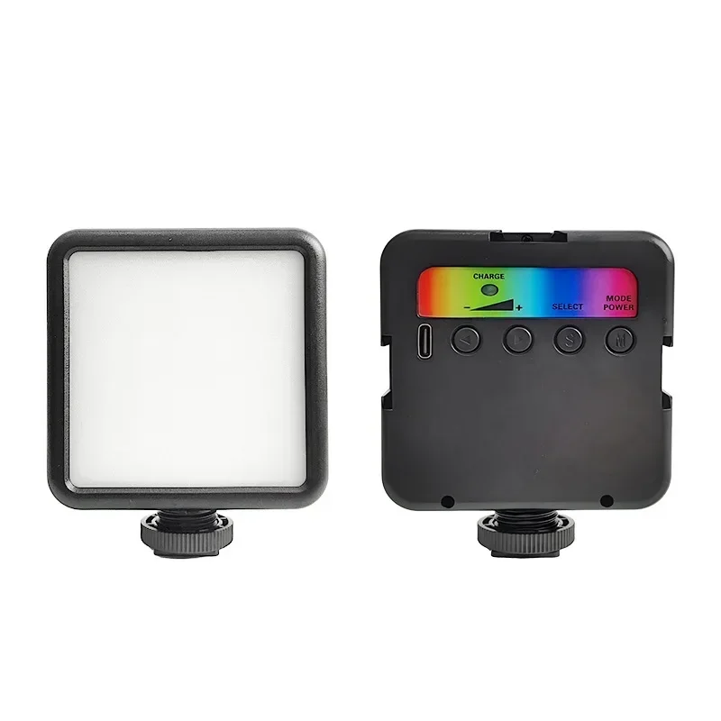 풀 컬러 RGB LED 비디오 라이트 2500K-7000K 타입 C 포켓 카메라 핫 슈 라이트 사진 스튜디오 라이트, 틱톡 유튜브 게임 라이브용