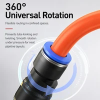 5PCS Pneumatic Fittings Plastic Connector PU 4mm 6mm 8mm 10mm 12mm For Air water Hose Tube Push in Straight Gas Quick Connectio 5
