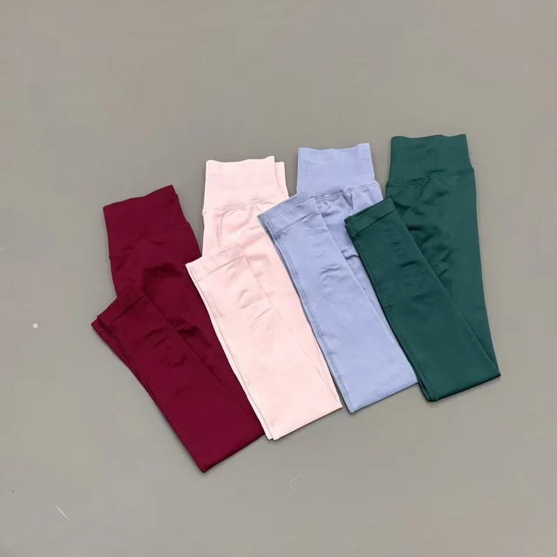 Seamless Yoga Leggings Women Low Waist Peach Booty Lifting Buttery Soft High Stretch Fitness Gym Workout Running Athletic Pants 6