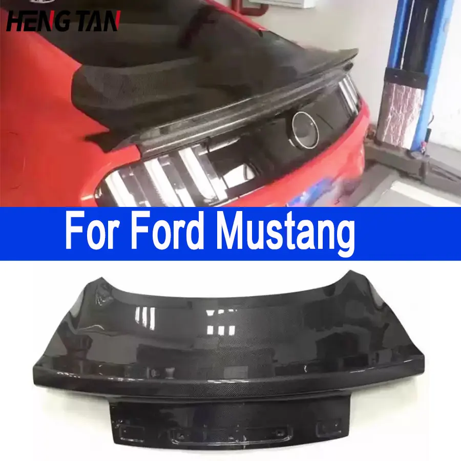 

For Ford Mustang 2015-2017 Carbon fiber trunk lid the trunk lid encloses the upper lid behind the trunk lid the installation