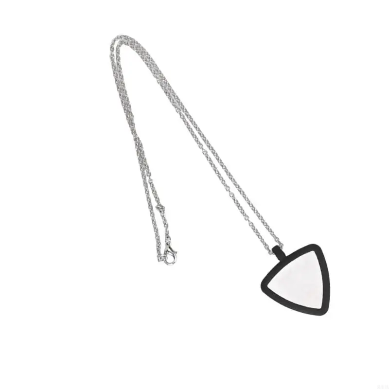 Silicon Gitarre Pick Storage Halskette Herzform Anhänger Picks Holder für Bass Ukulele Players Musikerzubehör – Detail 9