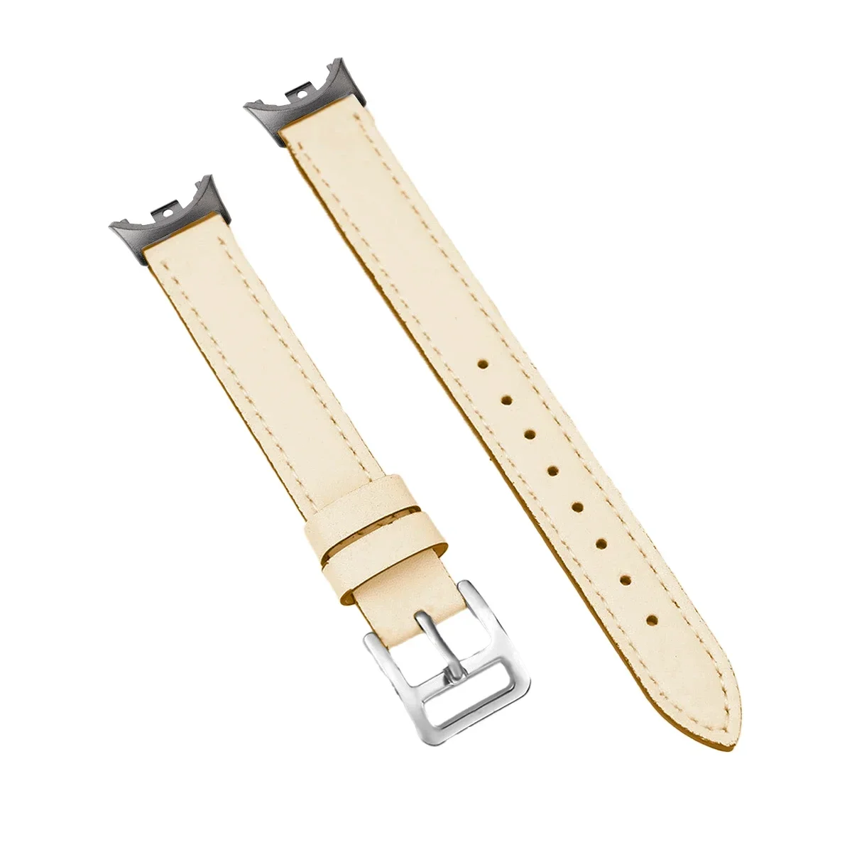 Premium Leather Wrist Strap for Mi Band 8 – Elegant Replacement Sports Bracelet