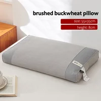 Buckwheat Pillow Sobakawa Traditional Buckwheat Standard Size Pillow Adjustable Buckwheat Hull Pillow 55x35x8 for Side Sleepers 1