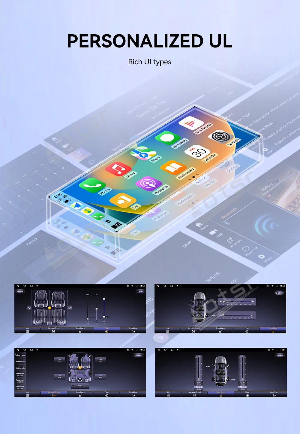 14.9" Android Car Player For Mercedes Benz CLS C218 2010 2011 Car Radio Stereo Multimedia GPS DVD Touch Screen Wireless Carplay