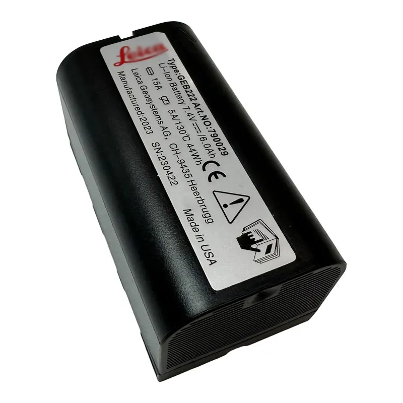 2PCS GEB222 Battery For Leica Total Station GPS System ATX1200 1230 Piper 100 200 Lases Survey Instruments Rechargeable Battery