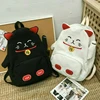 Women Backpack Japanese Harajuku Cute Lucky Cat Cartoon Piggy Printed Backbag Preppy Style Girls Schoolbags Shoulder Bag 6