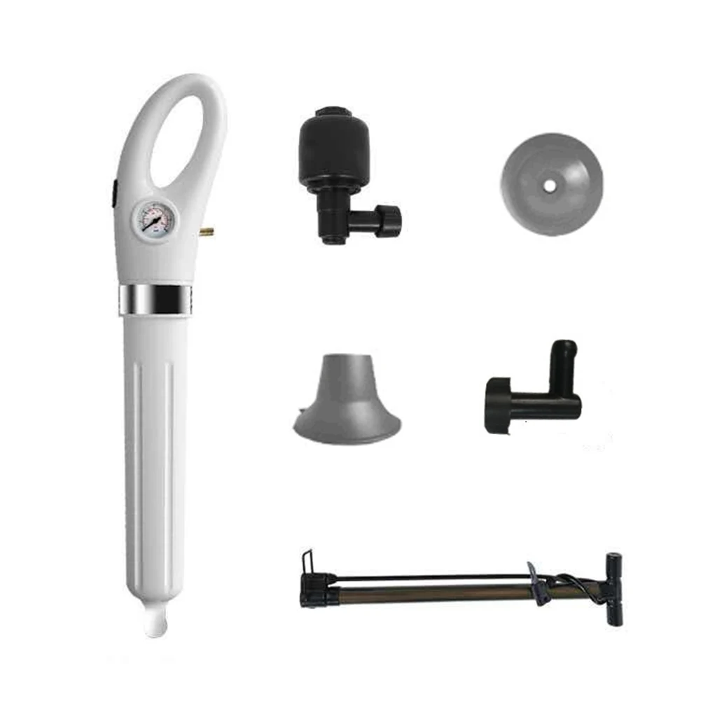 Toilet Plunger Manual Drain Clog Remover Tool High Pressure Air Drain Cleaner Applied To Toilet Floor Sewer Clogged Pipe