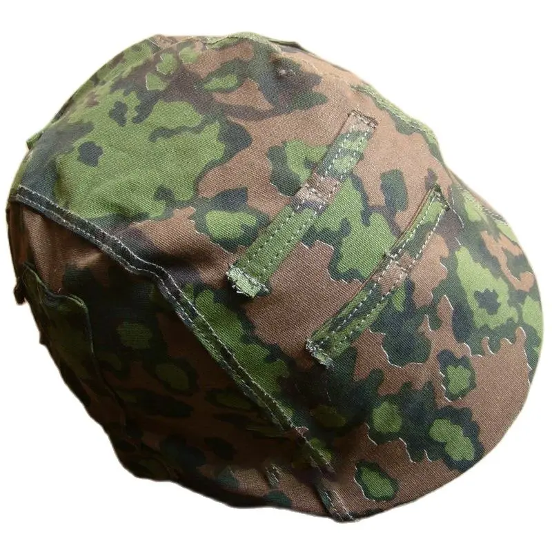 Чехол для шлема немецкого Пятнистого Камуфляжа Flecktarn M35, двусторонний шлем с дубовым листом в наличии, не входит в комплект