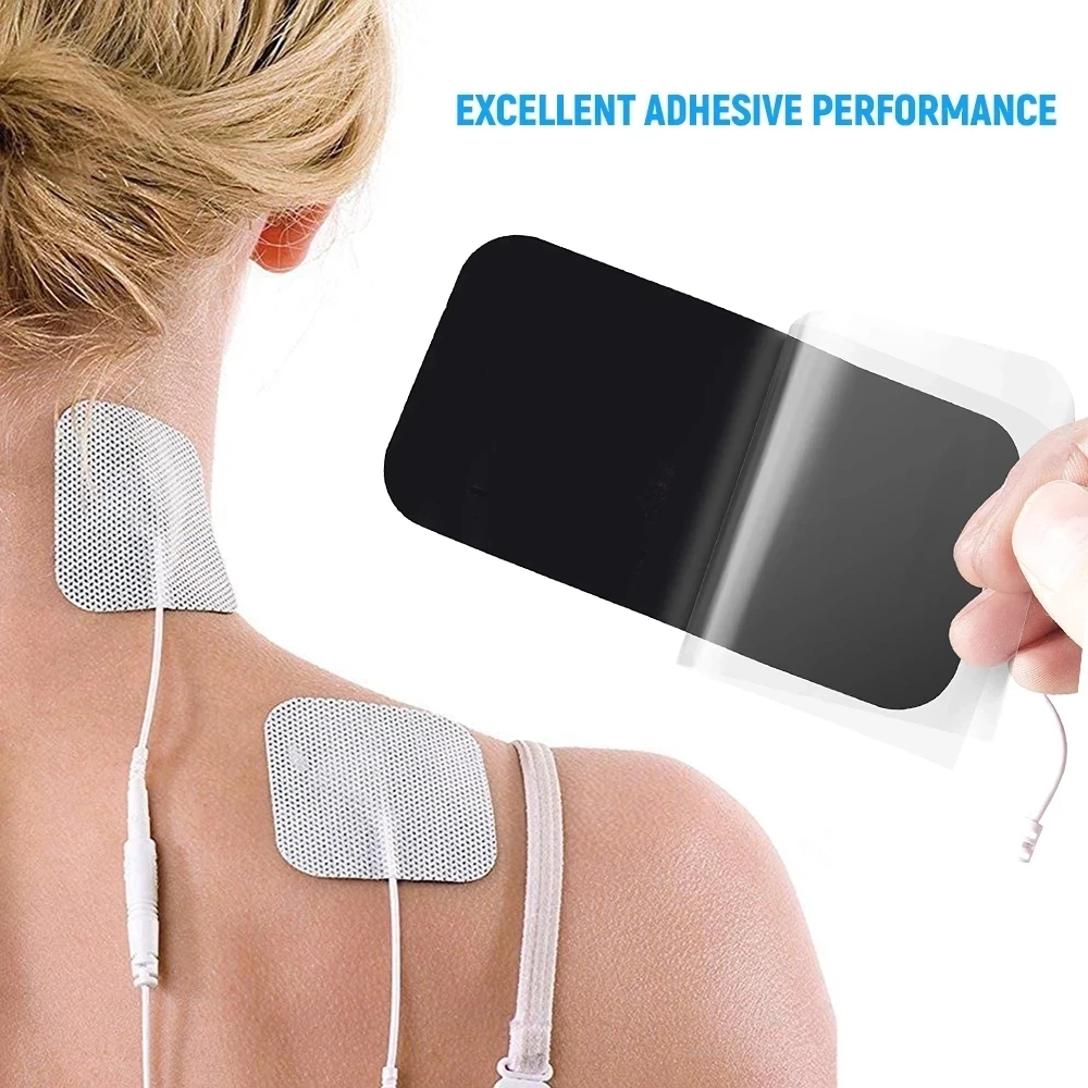 50/4Pcs Electrode Pads Physiotherapy Tens Conductive Gel EMS Electric  Muscle Stimulator Accessories Body Massager Patches Relax