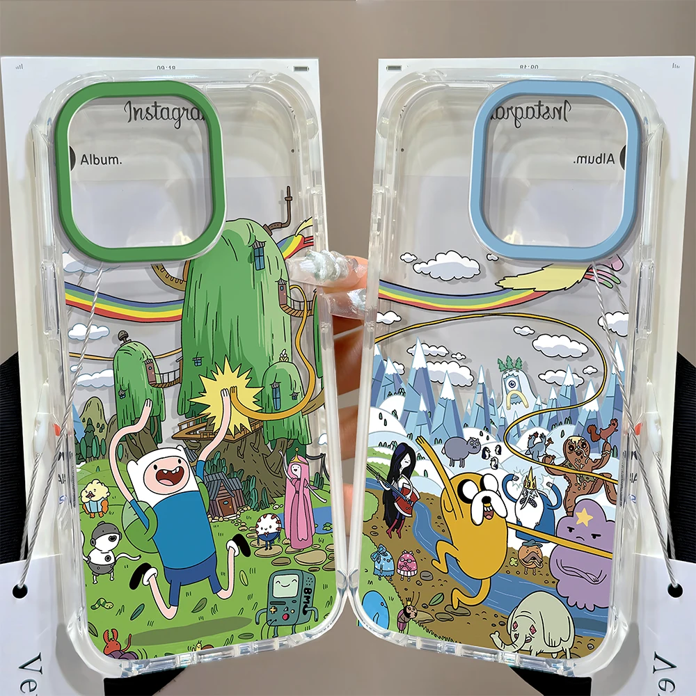 Whimsical Cartoon Adventure Shockproof Silicone Phone Case