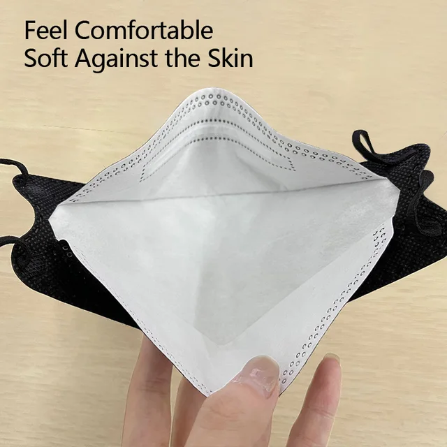 10-100PCS mascarillas FFP2 Face Mask CE Approved FPP2 Disposable KN95 KF94 Facial Mouth Black Fish Masks FFP2MASK kf94mask 5