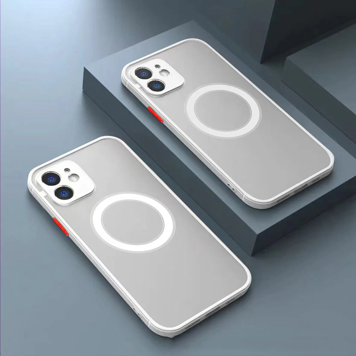 Magnetic-Circle-Case-For-Macsafe-Wireless-Charging-phone-shell-For-iPh ...