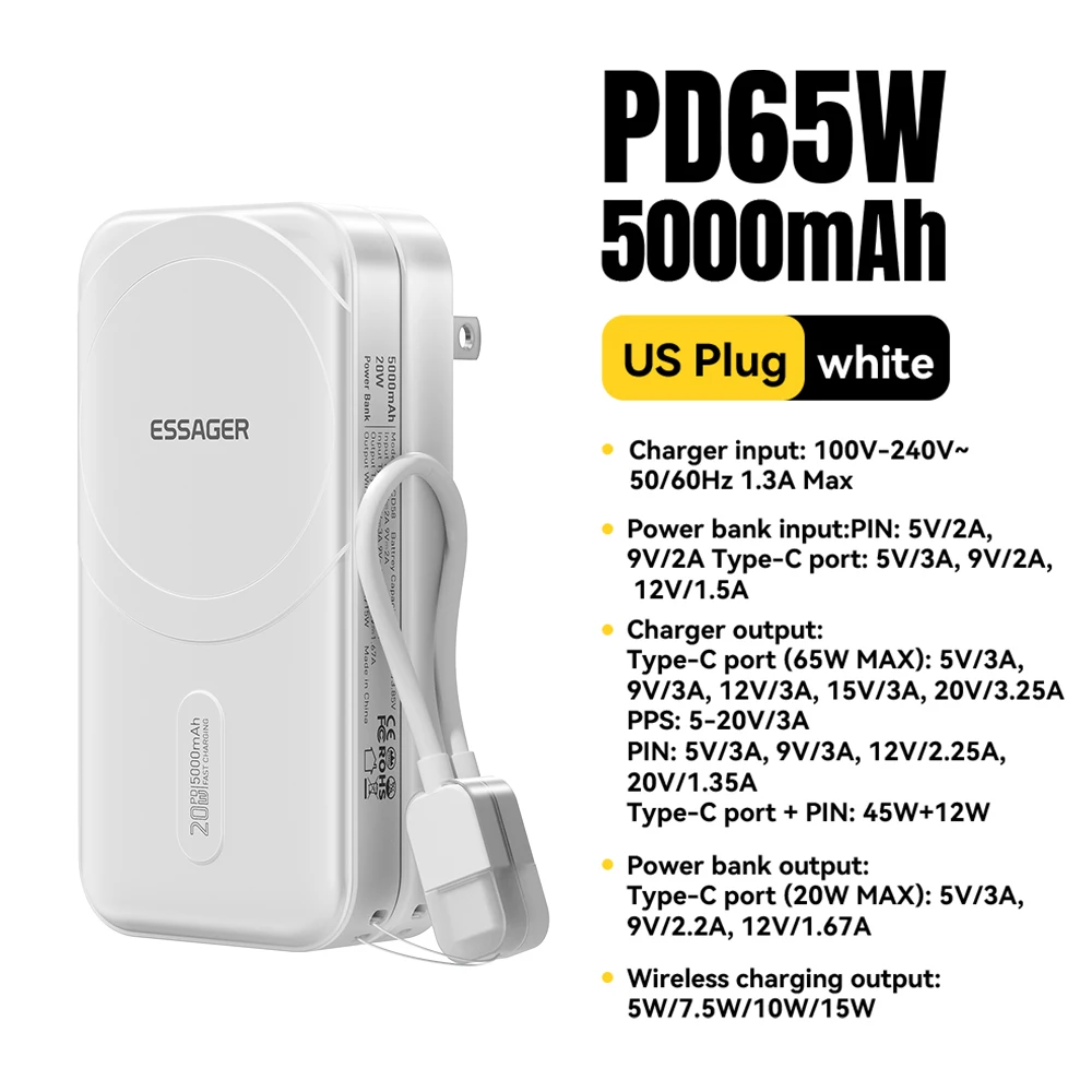 65W US White
