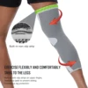 Knitted Nylon Sports Knee Pads Three-Dimensional Compression With Tightening Breathable Warm Men And Women'S Protective Gear 4