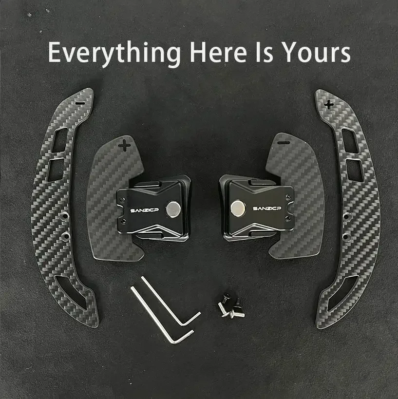 Applicable original Audi R8 Steering Wheel Shift Paddle Carbon Fiber Magnetic Shifter Paddle Car Dial Shift Steering Gear