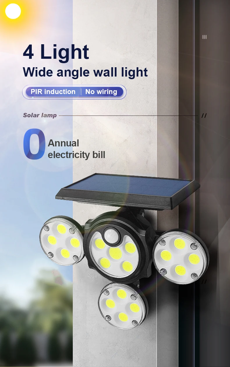 Solar ao ar Multifuncional à Prova Sensor de Luz Luzes de Jardim ao ar Mais Novo Livre 3 Modos D'água Lâmpada Solar 2022 180led Luz 1 Computers & Electronics