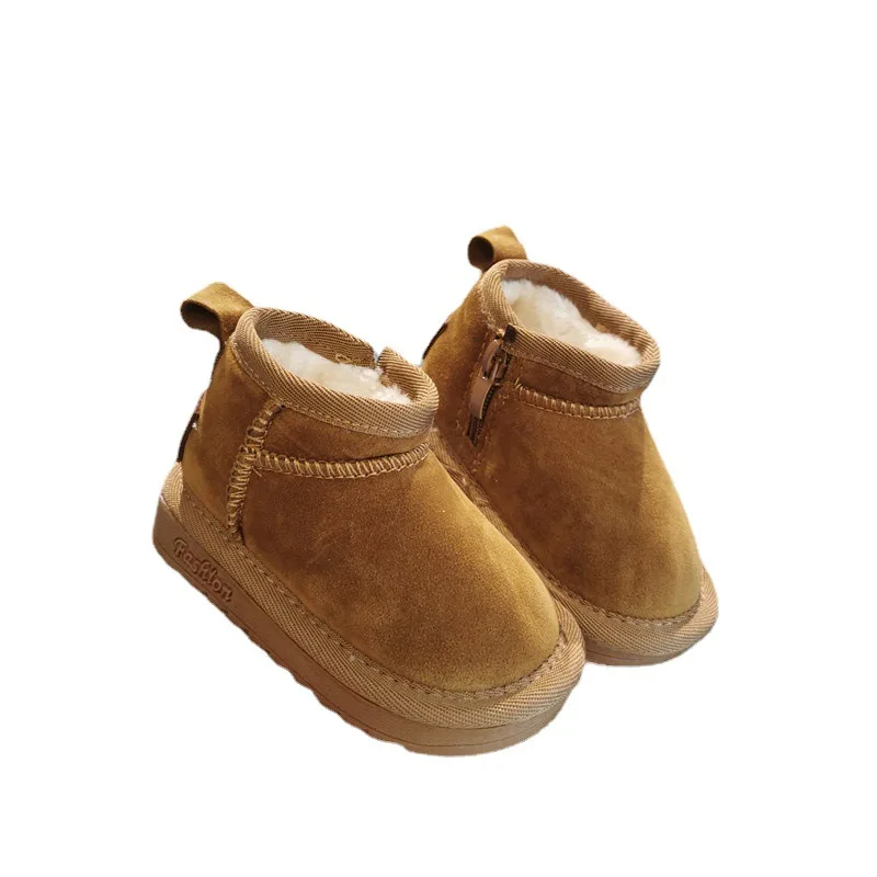 Winter Boot Plush Thick Snow Boot 0-2Y Old All-match Baby Shoe Soft Sole Walking Shoe Preschool Ankle Gril Shoes baby shoes baby boots winter snow boots