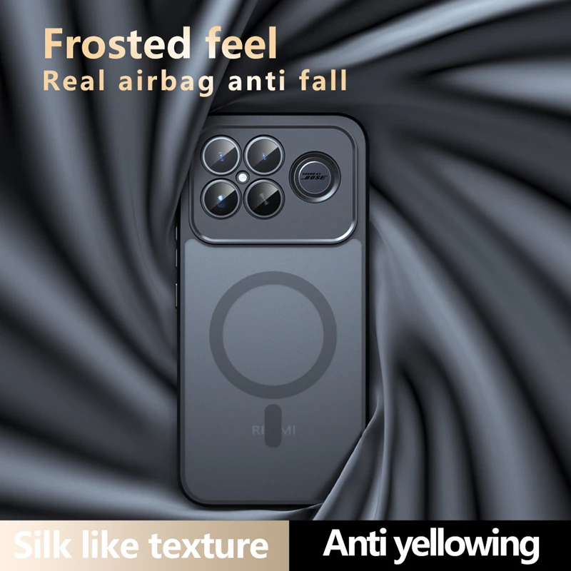 Shockproof Magnetic Matte Anti-fingerprint Translucent Phone Case