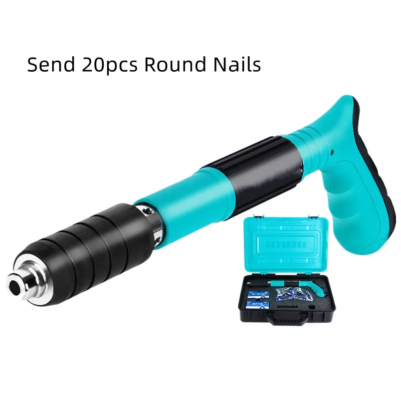 

3 Gear Manual Steel Mini Nail Gun Rivet Tool Pneumatic Cordless Ceiling Concrete Wall Anchor Wire Slotting Device Rivet Gun Tool