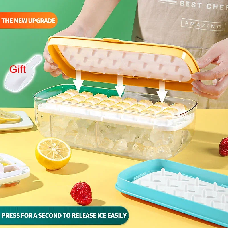 48/24 Celle Ice Cube Mold Tray Set Food Grade Press Ice Tray Box Lecca-Lecca Fare Regali Accessori Da Cucina Con Coperchi Rimovibili